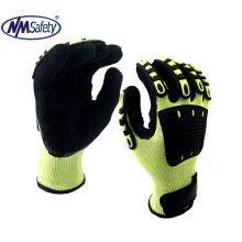 NMsafety  mining ANSI cut A5 impact resistant machinist working gloves CE EN388 4544EP